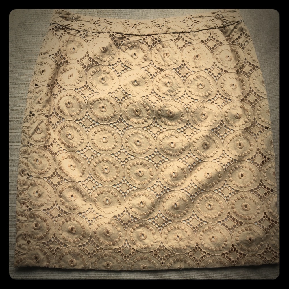 Banana Republic Skirt with Gorgeous Cutwork Detail
